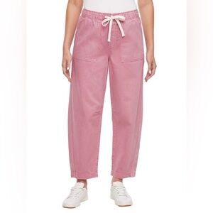 NEW Gap Women's Pull-On Barrel Pant, Size L (12/14) PINK